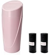 YSFER Mini Car Trash Can with Lid, Leakproof Auto Cup Holder Garbage Bin with Trash Bags, Portabl...