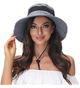 ANOTHER CHOICE Sun Hat Women Wide Brim Breathable Nylon Outdoor Hiking Hat Summer Fishing Hat wit...
