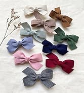 Cherssy Baby Girls Hair Bow Clips, Boutique Fully Lined Hair Barrettes Alligator Clip for Infants...