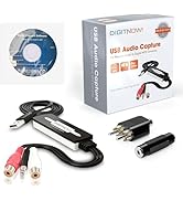 DigitPro USB 2.0 Audio Capture Card for Vinyl Records, Audio Grabber for Cassette Tapes to Digita...