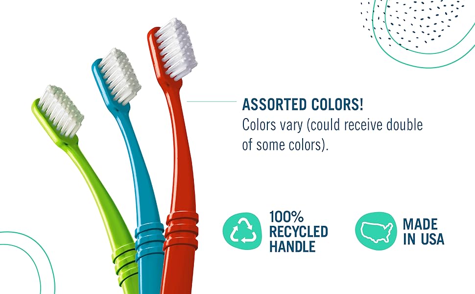 assorted colors made in usa 100% recycled handle