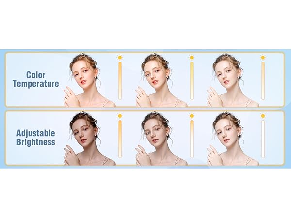 adjustable temperature brightness