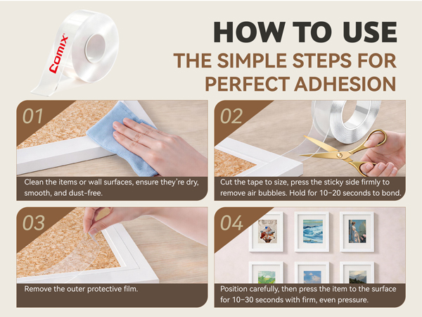 COMIX Double Sided Tape-How to use