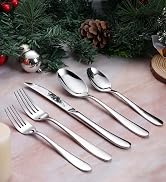 Onader 60 Piece Heavy Duty Silverware Cutlery Set for 12