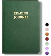 TSFPapier Reading Journal Book Lovers Gifts Book Journal Hardcover Leather For Readers Review and...