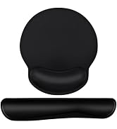 Mouse Pad and Keyboard Wrist Rest- Ergonomic Wrist Pad for Computer Keyboard and Mouse Pad, Memor...