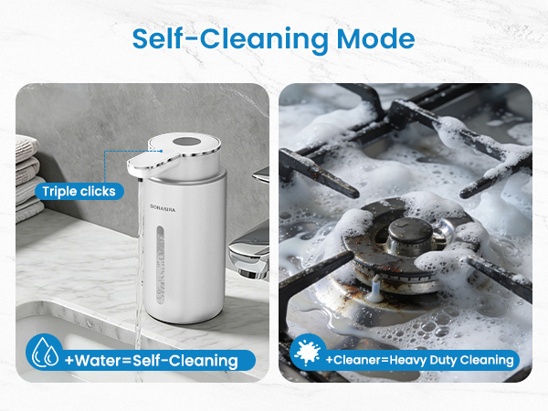 Rechargeable automatic foaming soap dispenser