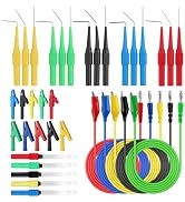 ALLmeter Back Probe Kit – 35PCS Automotive Test Leads Set with Storage Box,5 Large Alligator Clip...