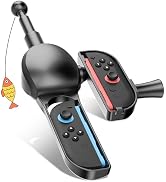 GLDRAM Fishing Rod for Nintendo Switch 2 (2025) - Realistic Fishing Game Handle Grip Accessory, C...