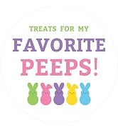 Happy Easter Stickers Easter Bunny Stickers 60 Pcs 2 Inch Bunny Peeps Stickers Rabbit Design Self...