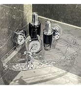 AYWSTC Corner Shower Caddy Suction Cup, Wall Mounted Suction Shower Rack Organizer, No Drilling S...