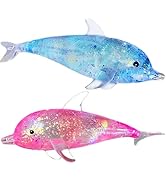 2 Pack Squishy Dolphin Sugar Stress Balls for Kids and Adults, Kawaii Dolphin Squeeze Sugar Ball ...