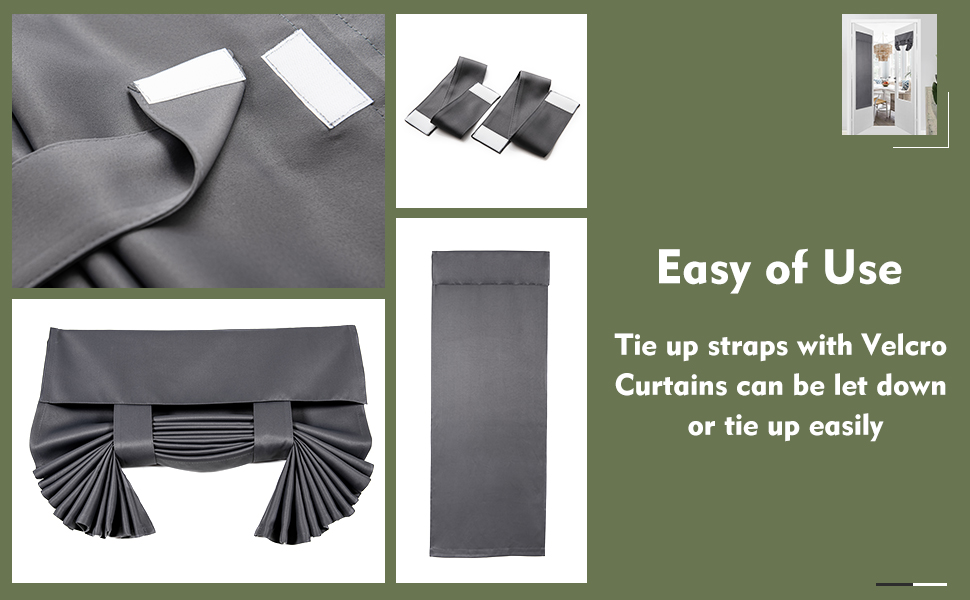 Privacy Tie up Shade Thermal Insulated