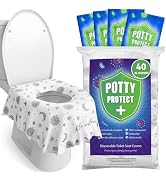 Eli with Love 40 Extra Large Disposable Toilet Seat Cover by Eli with Love – Toddler Toilet Cover...