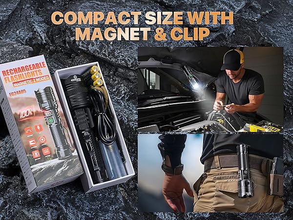 ESGOFO SUPER BRIGHT RECHARGEABLE FLASHLIGHTS HIGH LUMENS