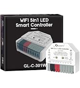 GLEDOPTO WiFi+Bluetooth 5 Modes in 1 Mini LED Strip Controller DC12-24V RGBCCT RGBW RGB CCT WWCW ...