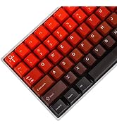 127 Thick PBT ANSI ISO CO2 Engraved Mac Custom Keycaps Gradient OEM Profile for 108 104 96 87 84 ...
