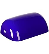 Newrays Glass Bankers Lamp Shade Cover Replacement,L8.85 W5.11 (Blue)