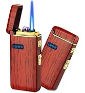 ZOIPPDMS Electronic Lighter, USB Rechargeable Lighter, Smart Fingerprint Ignition Flameless Windp...