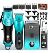 LQT 4-in-1 Men's Hair Clippers Kit, Includes Nose Hair Trimmer, Electric Shaver, and Engraving Tr...