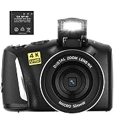 novzzovaz Digital Camera 48MP 4K Full HD Camcorder Vlogging Camera for YouTube 3.0 Inch Screen Co...