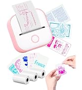 Memoking Sticker Printer - T02 Mini Printer Print Pods Portable Thermal Label Maker, Sticker Make...