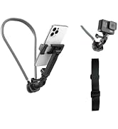 Neck Hanging Phone Holder,Hands Free POV/Vlog Chest Camera Phone Holder for Video Recording,Compa...