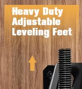 LOSCHEN 8PCS Heavy Duty Adjustable Leveling Feet for Furniture,Hexagon Nuts Lock Furniture Legs L...