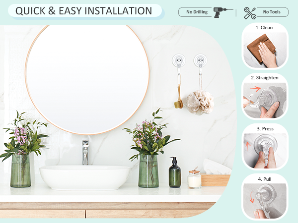 shower suction cup hooks