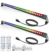 HNRLOY RGB Wall Washer Light with Bar 2Pack, 72W LED RGB Color Changing Landscape Wall Wash Light...