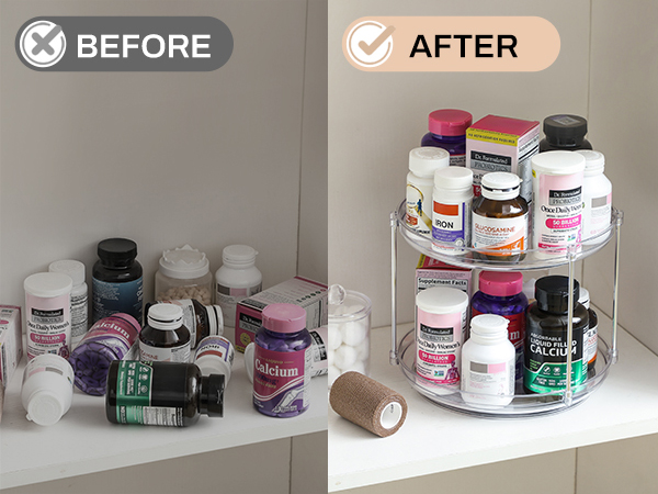 lazy susan turntable organizer