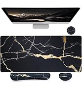Bloss Ergonomic Mouse Pad and Keyboard Wrist Rest (4 Pcs Set), Non-Slip Desk Mat Protector, Desk ...