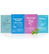 Body Wash Shampoo Conditioner Set Travel 0.7fl Oz,Shampoo Bulk and Travel Size Liquid Laundry Det...