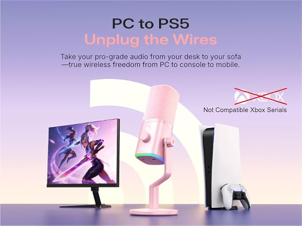 wireless microphone for gaming streaming