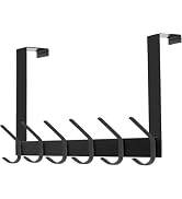 DOKU Over The Door Hook, Heavy Duty Over Door Hanger Holder for Coat Robe Hat Clothe Towels Hangi...