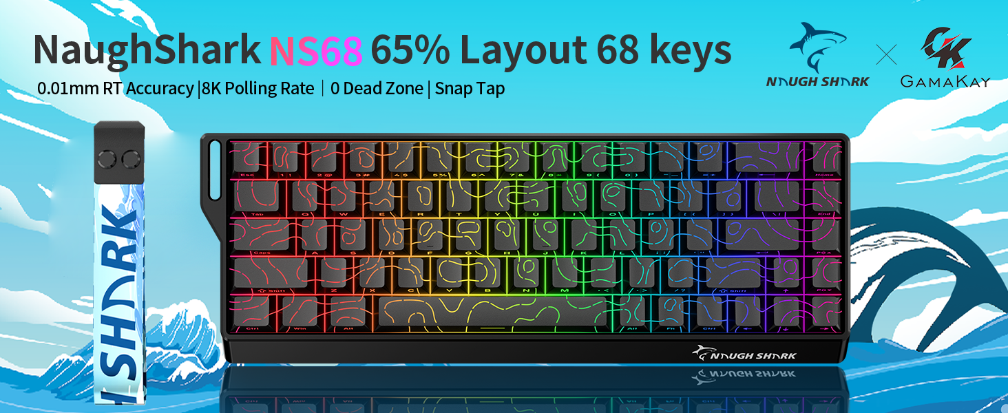 NS68 Hall Effect Rapid Trigger Gaming Keyboard