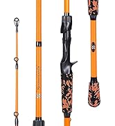 Sougayilang Fishing Rods, IM7 Graphite Blank Casting & Spinning Rods,2-Piece Rod with “S” Style H...