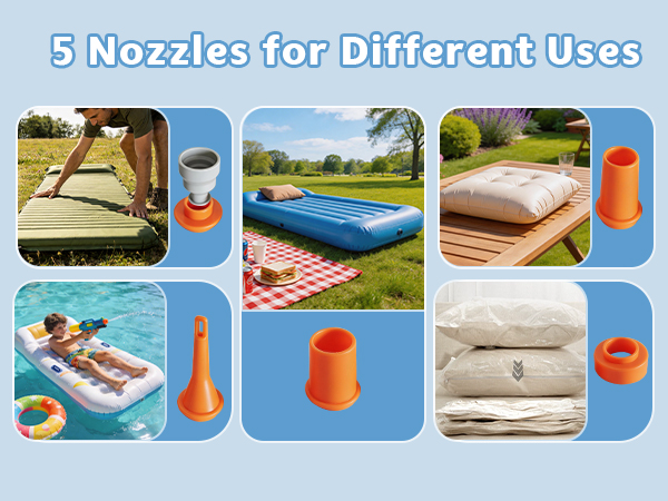 5 Nozzles for Different Uses