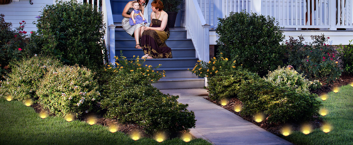 outdoor ground lights solar powered