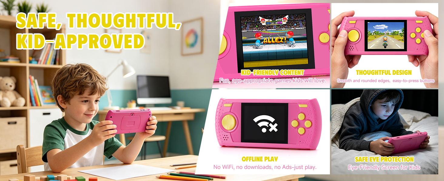 Safe and secure gaming console for travel
