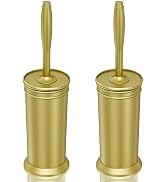 UPTRONIC Toilet Brush, Metal Toilet Brush and Holder Set with Extra Long Handle Durable Bristles ...