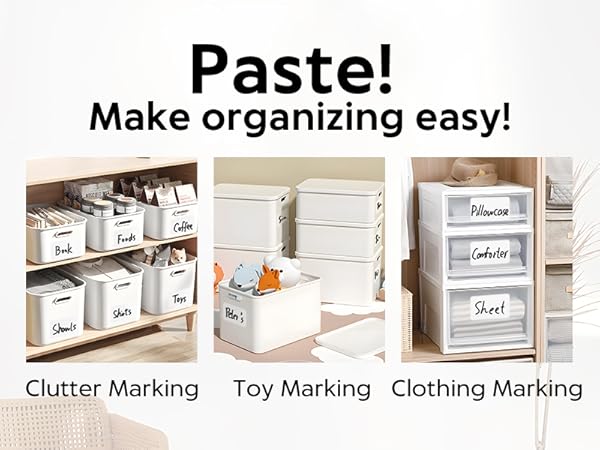 White Large Labels