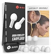 Vibes High Fidelity Concert Ear Plugs, Invisible Earplugs for Musicians, Motorcycles, Airplanes, ...