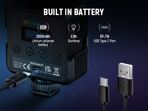 BUILT IN BATTERY