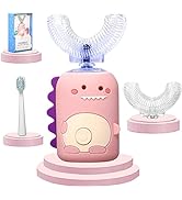 KAQINWX Kids Electric Toothbrushes, U Shaped Ultrasonic Toothbrush, Rechargeable Kids Toothbrush ...
