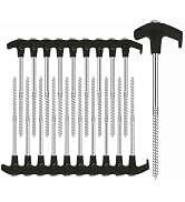 Cheardia 20 Pack Tent Stakes Heavy Duty, 8 Inch Tent Stakes Tent Pegs Camping Non-Rust Ground Sta...