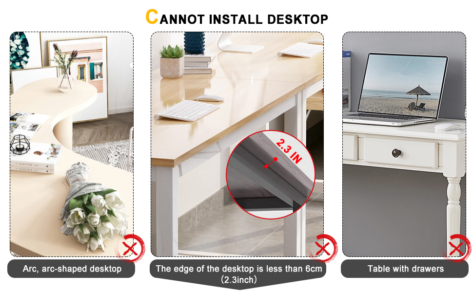 Elbow support for desk