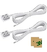 EMITEVER LED Strip Connectors,2 Packs LED Tape Light Connector 2 Pin Solderless Tighten Screw Tra...