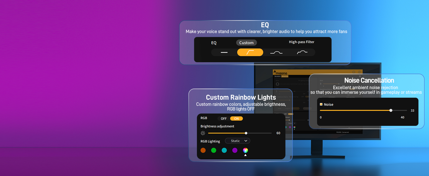 gaming microphone pd100x