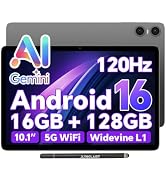 TECLAST 10.1" P30T Android 16 Tablet, Octa-core,16GB+128GB with Stylus | 120Hz IPS,Widevine L1, G...